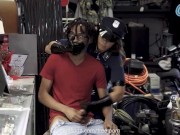 Hand Job At the Pawnshop Cum in Panties Above the Claw 2/16