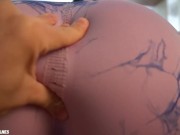 Stepsister's Leggins Was Ripped & Oiled , Bubble Butt And Rough Fuck That Juicy Ass With Creampie 3/16