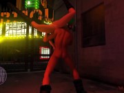 3DGSPOT - Wild Punk Girl Lets Huge Dick Stranger Throat Her In Multiple Positions! 3D ANIMATION! 15/16