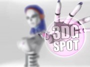 3DGSPOT - Two Busty Lesbians Try Double Dildo In A Public Store! UNCENSORED SEX! 1/16