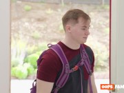 Busty stepmom Julia Robbie gets stepson's cock deep inside her wet pussy after shower — OopsFamily (Full Video) 1/16