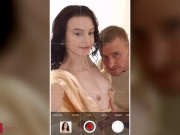 Nude photoshoot before fucking with petite GF 3/16