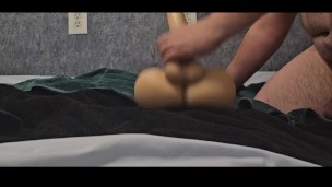 Fucking your ass deep and hard with a fat cock and a massive load