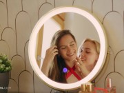 ULTRAFILMS Super hot lesbian couple Leona Mia and Kelly Collins passionately fucking 1/16