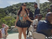 BLACKED Hot brunette fucked in gangbang 2/16