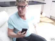 55 YO Granny Catches Dude Jerking off and Joins in - GilfAF 4/16