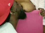 HER MAN LEFT 4 WORK SO GORILLA P GOES TO WORK AND PUT SOFT BBW TITS RIGHT IN HIS MOUTH!!!!! 4/16