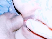 During sex, the wife spreads her pussy lips 10/16