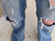 Pissing my ripped jeans 10/16