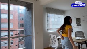 My lesbian neighbor is a teacher and she is going to help me solve my homework