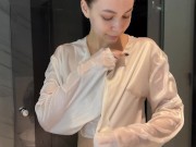 Silky Crop Top Dry vs Wet | See Through 12/16