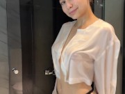 Silky Crop Top Dry vs Wet | See Through 13/16