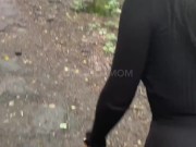 Фанат встретил и трахнул меня в лесу. С разговорами 3/16