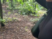 Фанат встретил и трахнул меня в лесу. С разговорами 4/16