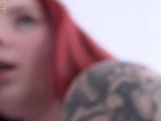 Inked British Woman Blows Dick Before Sex 8/16