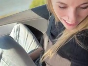 Tattooed Blonde Gal Gives Sloppy BJ 8/16