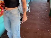 Tattooed Blonde Gal Gives Sloppy BJ 9/16