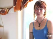 Ersties - Unshaven Ezmeralda masturbates solo 2/16