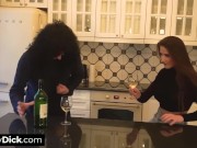 Inviting a cheating girlfriend over for a date results in his tiny dick being sucked 3/16