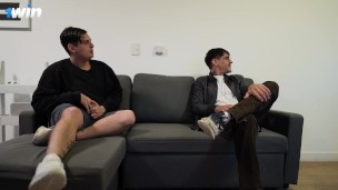 Doble CREAMPIE pendejas calientes despues del GYM cuarteto Keilabassi77 & Sara Latina