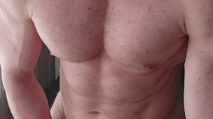 6'7" 250lb alpha stud strokes his uncut BWC