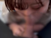 玉舐めと玉弄りながらごっくんフェラするメガネの女の子♡ 13/16