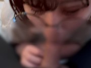 玉舐めと玉弄りながらごっくんフェラするメガネの女の子♡ 14/16