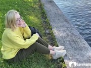 I met a hot blonde with glasses in the park and she wanted some cum. 3/16