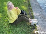 I met a hot blonde with glasses in the park and she wanted some cum. 5/16