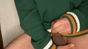 College boy touch himself