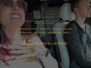 Big boobs babe in full makeup & hair done chats behind the scenes news & update from passenger seat of car - Lelu Love 16/16