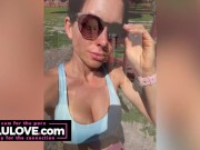 Big boobs babe spread pussy creampie closeup, cumshot on ass, female financial domination JOI, creamy fingering - Lelu Love 9/16