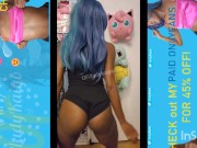 Black Girl jumps and ass Claps Effortlessly, twerking and shaking ass 15/16