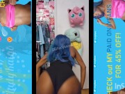 Black Girl jumps and ass Claps Effortlessly, twerking and shaking ass 9/16