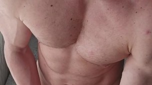 Tall muscular hung Dom humps his fleshlight