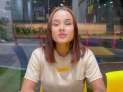 I FUCK my new employee in the bathroom! RISKY PUBLIC SEX - Abella olsen 2/16