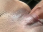 SlutWife fingered deepthroats and squirts