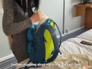 Stepmother shares the hotel bed and her ass with a stepson 2/16