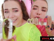 EDEN IVY & MONIKA WILD Gape, Fart & Prolapse with MASSIVE Anal Dildos - EvilAngel 4/16
