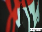 Beautiful, Busty and Tattooed Brunette Loves Showing Off Her Big Tits and Wet Box 3/16