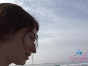 GFE Session with naughty amateur Ava Davis sucking your cock in a car POV 1/16