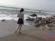 GFE Session with naughty amateur Ava Davis sucking your cock in a car POV 3/16