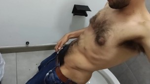 Huge Cumshot [Side A] - Jerking off till releasing a heavy semen load all over the walls