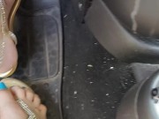 Hard pumping the gas pedal with my gladiator sandals 11/16