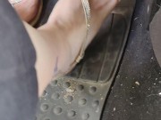 Hard pumping the gas pedal with my gladiator sandals 13/16