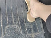 Hard pumping the gas pedal with my gladiator sandals 4/16