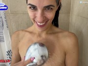 💦 I surprise her in the shower and give her a CUMFACE 🥵 - Miss Pasion 5/16