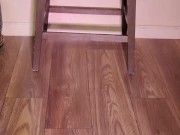 Dangling and modeling my whole shoe collection (barefoot, socks & nylons) dangling my long legs 2/16