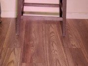 Dangling and modeling my whole shoe collection (barefoot, socks & nylons) dangling my long legs 4/16