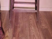 Dangling and modeling my whole shoe collection (barefoot, socks & nylons) dangling my long legs 6/16